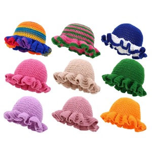 Sombrero de Ganchillo con Volantes, Tejido, para Verano, Unisex, Casual, para Esquí, Uso Diario, Moda, Hecho a Mano, Venta al por Mayor - Product Image 1