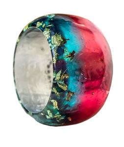 Joyería POPULAR, pulsera acrílica de resina, brazalete exagerado, deslumbrante, Multicolor, ancho, Irregular, cuadrado, pulseras acrílicas para mujer - Product Image 1