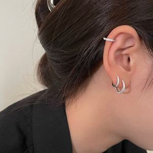 Elegantes Pendientes Redondos de Diamantes de Bali Cultivados en Laboratorio, Certificados por IGI, Color D E F, Claridad VVS VS, Oro, Oro Rosa, Oro Blanco, Plata - Product Image 1