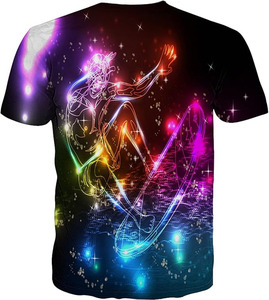 เสื้อยืดแขนสั้นผู้ชายพิมพ์ลายทั้งตัว ผ้าฝ้าย 100% สไตล์ลำลอง สตรีทแวร์ ระบายอากาศได้ดี เป็นมิตรกับสิ่งแวดล้อม - Product Image 1