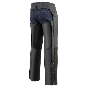 Samroz Sports – Chaps de moto en cuir premium pour homme – Entièrement doublés, poche à monnaie, logo personnalisable, couleur au choix, position avant, toutes saisons - Product Image 6
