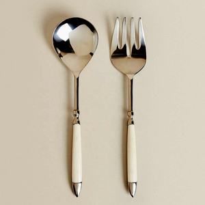 Cubiertos de acero inoxidable de la India directos de fábrica personalizados únicos al por mayor cena cuchara y tenedor cuchillo juego de cubiertos para boda de Hotel - Product Image 2