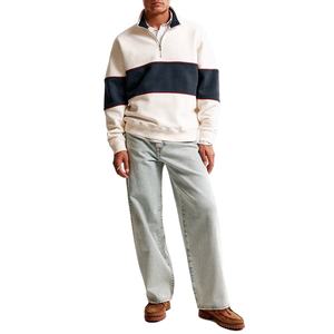 Half <b>Zip</b> <b>Hoodie</b> for <b>Men</b> Cotton <b>Men's</b> Hoodies Custom Sweatshirts <b>With</b> Hooded Organic Cotton Jersey <b>Mens</b> Pullover Hoodies - Product Image 2