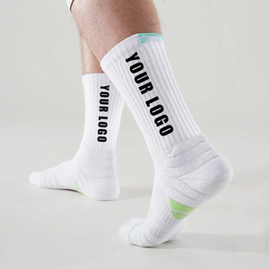Chaussettes de sport professionnelles en tricot, design personnalisé, chaussettes de basketball unisexes, logo personnalisé, chaussettes de sport tubulaires - Product Image 4