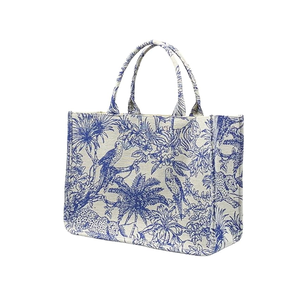 Sac à main en jute élégant et écologique avec poignées durables, sac de courses réutilisable pour un usage quotidien - Product Image 1