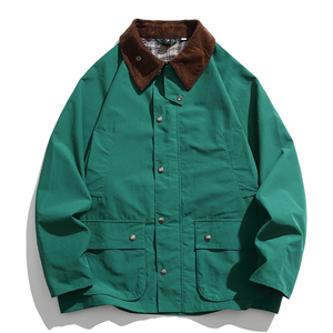 Men's Canvas Shirt Jacket Hooded Collar <b>Covered</b> <b>Button</b> Closure Breathable 100% Cotton Streetwear Style Regular Fit Winter Wear - Product Image 5
