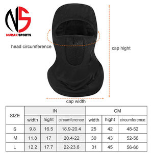 Balaclava de qualité supérieure 100% polyester avec broderie de logo personnalisé, accessoire de moto respirant pour adultes, fabriqué à Nurak - Product Image 6