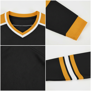 Custom Sublimated Breathable Quick Dry Ice Hockey Jersey with Name Number Logo Wholesale Team Uniform OEM 100% Polyester - Product Image 4