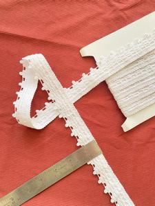 Cinta de Encaje de Algodón Cluny Blanca y Beige, Ancho de 15 mm, Ribete de Encaje para Bodas, Ropa de Bebé y Niños - Product Image 2