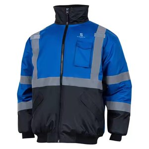 Chaqueta de Seguridad Reflectante de Alta Visibilidad para Construcción, Impermeable, para Hombre, Ropa de Trabajo de Invierno, Cortavientos, 2026 - Product Image 2