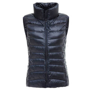 Latest Design Stylish Women's Breathable <b>Canvas</b> Puffer Vest With Customizable Color And Logo Winter Knit Vest Wholesale Price - Product Image 4
