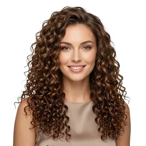 100% Bulk Curly Human Hair Customizable Size Natural Brown Curly Hair Wholesale Hair for Beauty Supply - Product Image 2