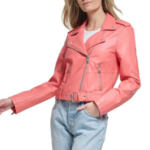 Chaquetas de Cuero para Mujer, Diseño Internacional, Fabricación en Fábrica, Precio Económico, Personalizadas con Estampado, Tejidas para Invierno, Personalizables al por Mayor - Product Image 4