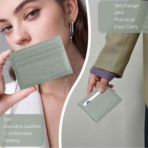 Tarjetero de Cuero Ligero para Hombre, Diseño Personalizable, Alta Calidad, Venta al Por Mayor, Duradero, Tarjetero de Cuero Económico - Product Image 3