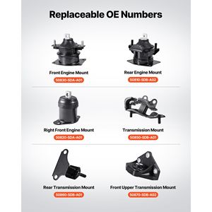 Kit de Soportes de Motor y Transmisión Compatible con Honda Accord 3.0L V6 2003-2007, Juego de 6 Piezas de Repuesto para OE - Product Image 3