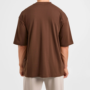 Camiseta Vintage con Logotipo Personalizado, Lavada con Ácido, Estilo Desgastado, Talla Grande, 100% Algodón Pesado para Hombre - Product Image 3