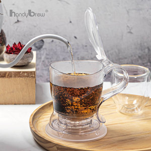 เครื่องชงชาแบบจุ่มแรงโน้มถ่วง HandyBrew ได้รับสิทธิบัตร ปลอดสาร BPA สำหรับชาใบไม้  รับทำโลโก้ตามสั่ง OEM ODM ขายส่ง ผลิตในไต้หวัน - Product Image 3