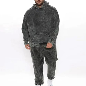 Survêtement personnalisé délavé à l'acide OEM/ODM – Qualité supérieure, prix usine, design sur mesure, vêtements streetwear doux et confortables - Product Image 1