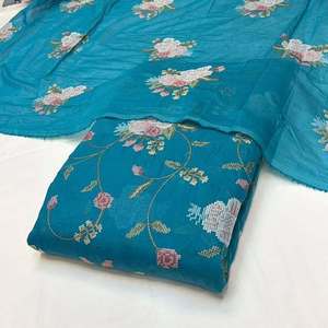 Malty embroidery <b>fabric</b> custom <b>fabric</b> fancy <b>fabric</b> apparel <b>fabric</b> for kaftan abaya dress wholesale export supplier global supply - Product Image 2