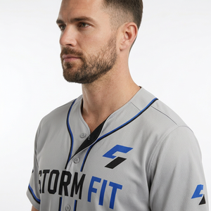 Maillot de baseball personnalisé imprimé pour homme, manches courtes, sublimation, anti-transpiration, antibactérien, coupe classique, toutes saisons, vêtements d'équipe - Product Image 5