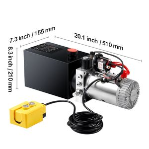 Pompa Idraulica a Singolo Effetto da 8 Quarti per Rimorchi Ribaltabili, Pressione Massima di Scarico 3200 PSI, Portata 0,91 GPM, Nuova - Product Image 6