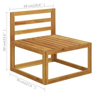 Ensemble de canapés modulaires rectangulaires modernes pour l'extérieur, meubles de jardin durables - Product Image 6