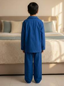 UNBIND Pyjamas pour enfants en pur coton, tendance, à manches longues, très confortables, toutes saisons, de qualité supérieure, pour robe imprimée - Product Image 2