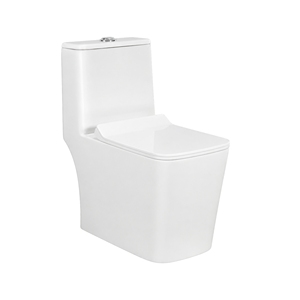 Arrow <b>9</b> One Piece Square Toilet Dual-Flush Siphon Jet Flushing <b>S</b>-trap P-trap Floor Mounted Ceramic Minimalist Design 380mm - Product Image 1