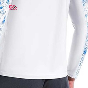 Men's Long Sleeve Rash Guard Durable Quick Dry Breathable Eco-Friendly <b>Compression</b> Fabric Spandex/Polyester Material - Product Image 3