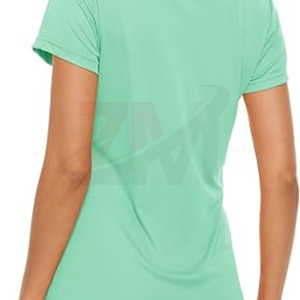 Nouveau T-shirt d'été élégant pour femmes, vente en gros de t-shirts respirants et à séchage rapide pour femmes avec logo personnalisé et service OEM de tailles - Product Image 2