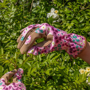Guantes de jardinería de cuero de búfalo para adultos, resistentes a espinas, ventilados, de alta resistencia, antiestáticos, antideslizantes y duraderos. - Product Image 4