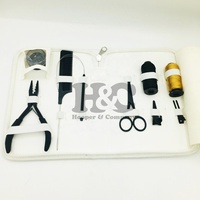 Специальное предложение: Набор инструментов для наращивания волос HOOPER COMPANY из нержавеющей стали: ножницы для ручного наращивания, плоскогубцы с 3 отверстиями, зажимы, логотип.