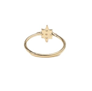 DEF Color VS VVS Clarity Round Lab Grown Diamond Cluster 10K 14K Solid Gold Cluster Star Dainty Promise <b>Ring</b> Thin <b>Proposal</b> <b>Ring</b> - Product Image 3