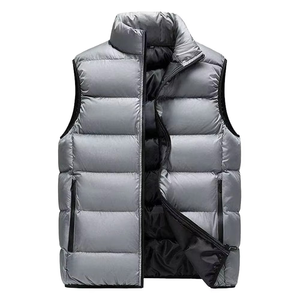 Winter Lightweight Cotton Puffer <b>Gilet</b> Quilted Sleeveless Vest Jacket for Unisex In Breathable Price - Product Image 5