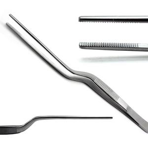 Pinces à pansements Taylor 175 mm 08-095-185, manuelles, en acier inoxydable, réutilisables, pour la manipulation et le pansement précis des plaies - Product Image 4