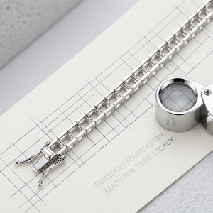 Montura para Pulsera de Tenis Cuadrada/Princesa en Plata de Ley 925 - Product Image 1