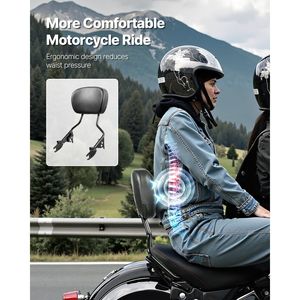 Schienale Passeggero Staccabile da 16 Pollici Compatibile con Moto Harley-Davidson Touring Street Glide Road Glide Road King - Product Image 2