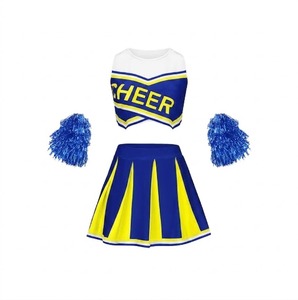 Ensemble d'uniformes de cheerleading personnalisés pour femmes adultes, impression numérique, 100 % polyester - Product Image 5