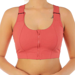 Sujetador deportivo de alto soporte para mujer al por mayor, espalda cruzada, ropa de gimnasio transpirable, elástico en cuatro direcciones, fitness, yoga, estampado, anti-UV, tallas grandes - Product Image 5