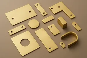 Composant de fraisage industriel micro-usiné CNC en laiton zingué, résistant à la corrosion, emballage en boîte - Product Image 2