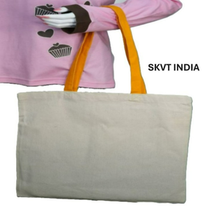 Sac fourre-tout promotionnel en toile de coton 100 % biologique, taille moyenne, écologique, pour le voyage et le shopping, avec fermeture éclair, logo personnalisé imprimé, lavable - Product Image 4