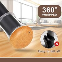 Protections de pieds de chaise transparentes durables et réutilisables en caoutchouc/silicone/TPR pour meubles et pieds de table, toutes formes