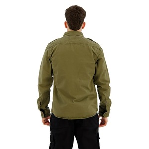 Nueva Camisa de Hombre con Cuello Mao, Camisa de Algodón Hilado para Hombre, Camisa de Manga Larga con Cuello Mao para Hombre - Product Image 3
