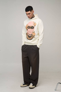 OEM Men's Screen Printed <b>Custom</b> Hoodie Breathable High Quality Cotton Fleece Pullover Men's Sweatshirt With <b>Custom</b> Design - Product Image 5
