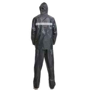 Men's Waterproof Rain Suit Hooded PVC <b>Raincoat</b> With Pants Outdoor Camping Wear Casual Adult Single-person RAINWEAR - Product Image 4