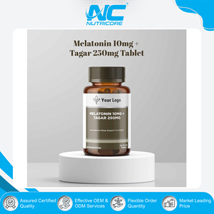 Compléments de santé à base de plantes de haute qualité : Mélatonine 10mg + Tagar 250mg en comprimés – Favorise la relaxation et le soulagement du stress – Marque privée - Product Image 2