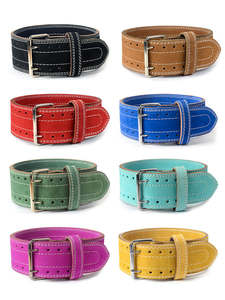 Ceintures de soutien lombaire en cuir naturel pour la musculation, personnalisables dans toutes les couleurs, avec boucle à double ardillon, vente en gros - Product Image 6