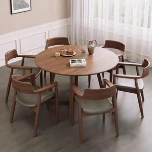 Mesa de Comedor Rectangular Moderna Daystar Trade de Madera Maciza con Patas Cónicas y Base Escultural para 4 Personas, Estilo Contemporáneo - Product Image 3