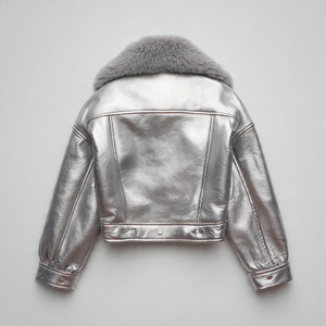 เสื้อแจ็คเก็ตหนังขนสัตว์คุณภาพสูงสำหรับผู้หญิง - Product Image 2