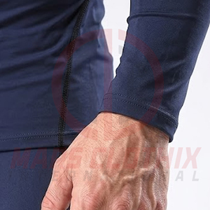Conjunto de camiseta y pantalones de compresión para gimnasio para hombre, de secado rápido, manga larga. - Product Image 5